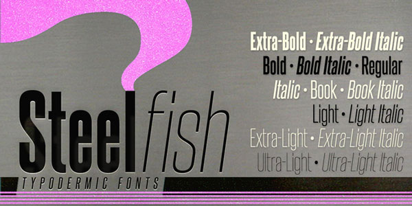 Steelfish Free for Commercial use Font